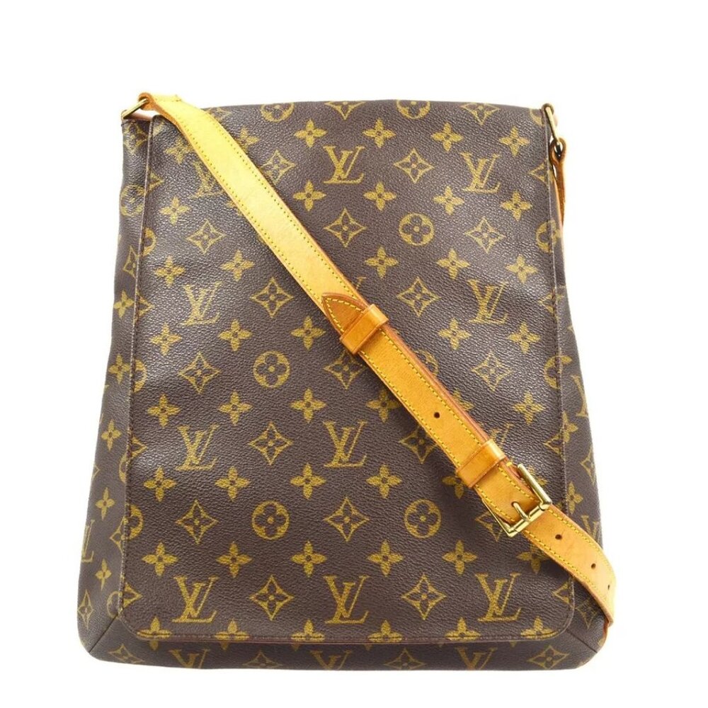Louis Vuitton Monogram Brown and Gold Shoulder Bag